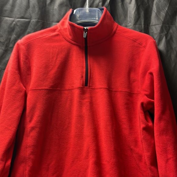 Lands ends 1/4 zipper pull over fleece - Picture 5 of 12